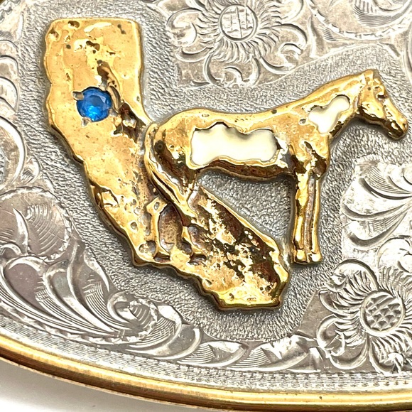 Broken Horn Gemstone Championship Buckle - Picture 2 of 9